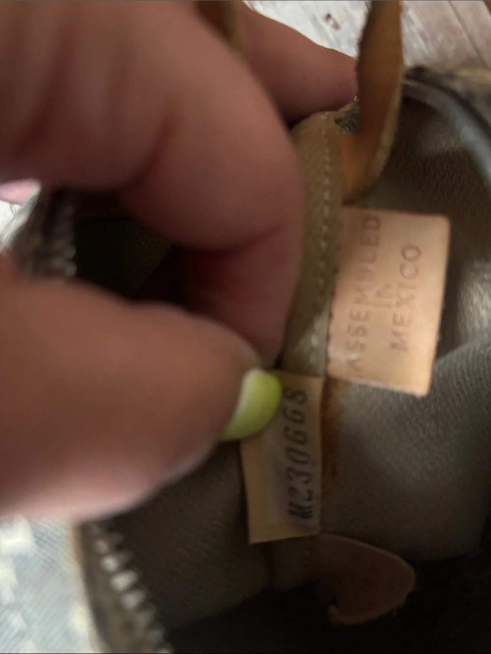 DOONEY & BOURKE AUTHENTIC Monogram Shoulder Bag / Leather Strap & Detail